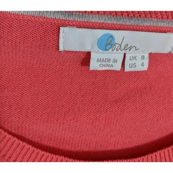 Boden Sweater Bernadette Wool Blend Ruffle Knit Pullover Lightweight US Size 4 - Picture 8 of 8